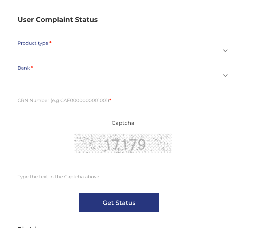 provide details to check complaint status